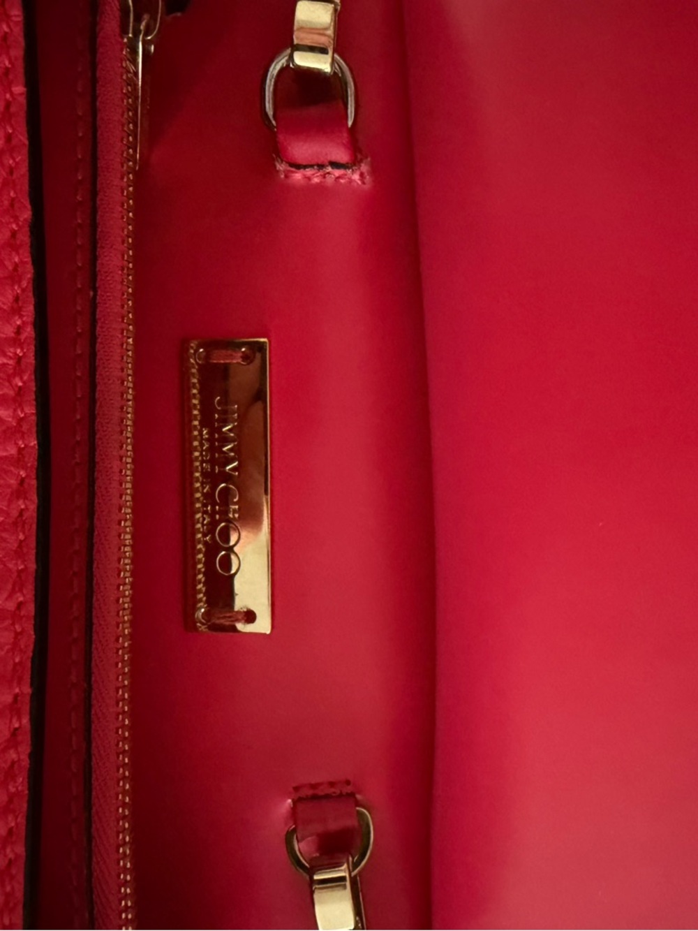 Jimmy Choo Hot Pink Leather Top-Handle Crossbody - Picture 5 of 16